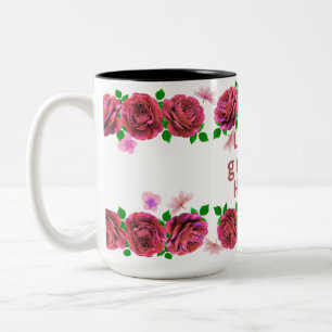 Mug à thème Love Grows Here pour café ou thé