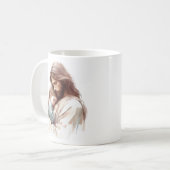 Mug A travers Jésus, la force se trouve Luxe (Devant gauche)