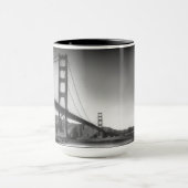 Mug À travers la baie golden gate bridge San Francisco (Centre)