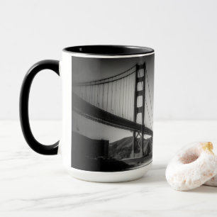 Mug À travers la baie golden gate bridge San Francisco