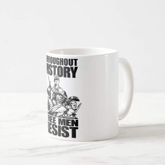 Mug À travers l'histoire, les hommes libres résistent (Devant droit)