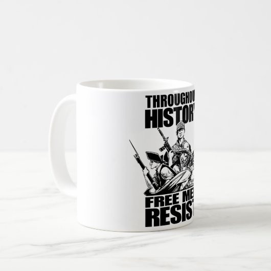 Mug À travers l'histoire, les hommes libres résistent (Devant gauche)