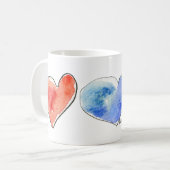 Mug à trois coeurs (Devant gauche)