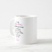 Mug A Truly Amazing Kindergarten Teacher (Devant gauche)