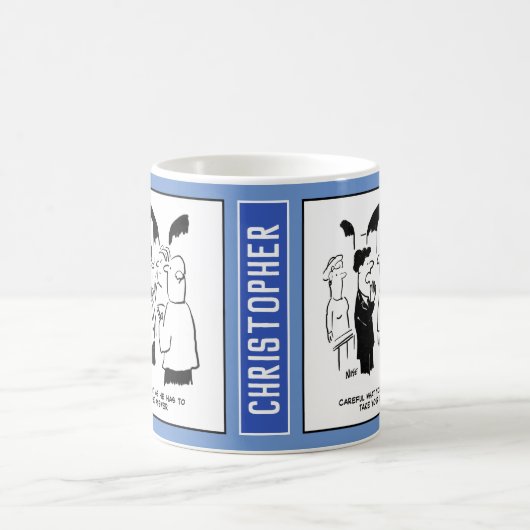 Mug À un mariage, le témoin avertit le marié. Drôle (Centre)