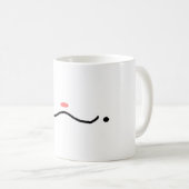 Mug à visage idiot et idiot (Devant droit)