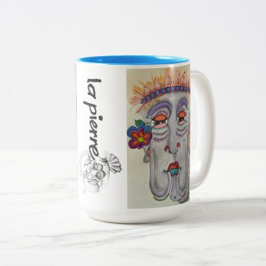 Mug à visage lunaire (Devant droit)