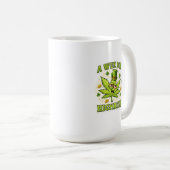 Mug A Wee Bit Highrish Funny Irish Leaf Vibes (Devant droit)