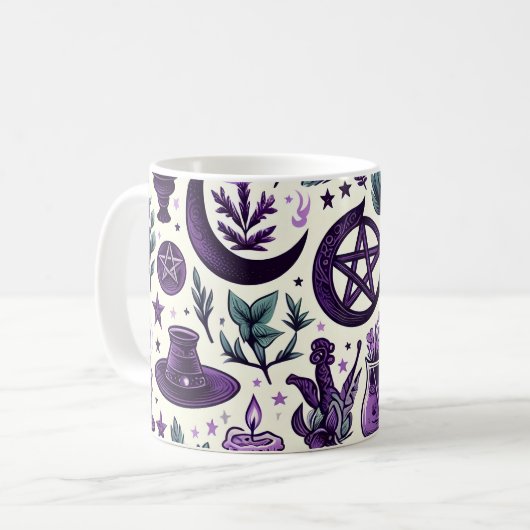 Mug A Wiccan Pattern 1 (Devant gauche)
