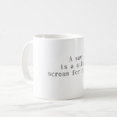 Mug A Yawn est un cri silencieux pour le café (Devant gauche)