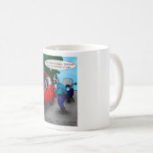 Mug Aardvark Conduit Tout En Achetant Drôle Tee - shir (Devant droit)