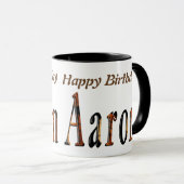 Mug Aaron Boys Nom Logo, (Devant droit)