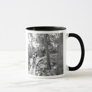 Mug Aaron Rodgers en VTT sur l'escalier vers