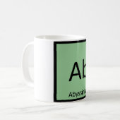 Mug Ab - Tableau périodique de chimie abyssin élément (Devant gauche)
