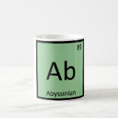 Mug Ab - Tableau périodique de chimie abyssin élément (Centre)