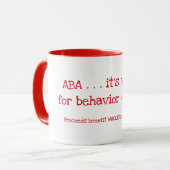 Mug ABA pour changement de comportement (avantage) (Devant gauche)
