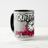 Mug Abandonner ? Pas à mon programme - Motivation (Devant gauche)