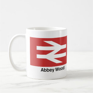 Mug Abbey Wood Gare Mug, train Lover Cadeau
