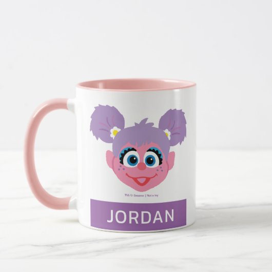 Mug Abby Cadabby | Face de fleurs | Ajouter Votre Nom (Gauche)