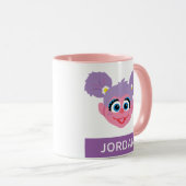 Mug Abby Cadabby | Face de fleurs | Ajouter Votre Nom (Devant droit)