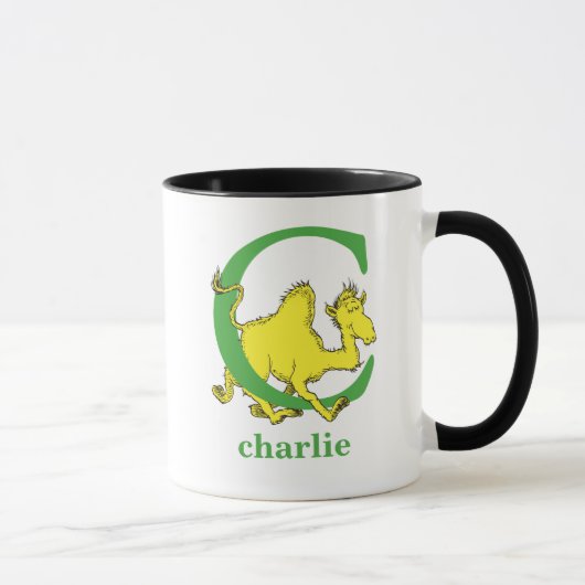 Mug ABC du Dr Seuss : Lettre C - Vert| Ajouter votre n (Droite)