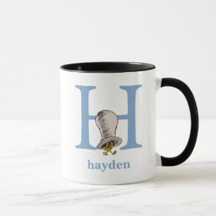 Mug ABC du Dr Seuss : Lettre H - Bleu   Ajouter Votre 