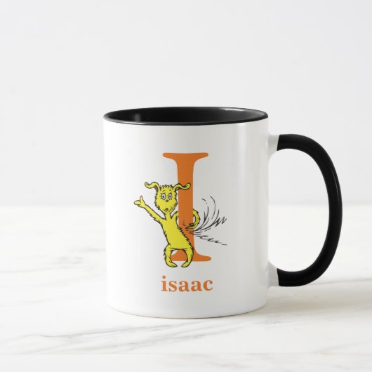 Mug ABC du Dr Seuss : Lettre I - Orange | Ajouter Votr (Droite)