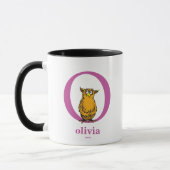 Mug ABC du Dr Seuss : Lettre O - violet | Ajouter Votr (Gauche)
