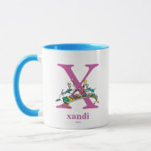 Mug ABC du Dr Seuss : Lettre X - Violet| Ajouter votre (Gauche)