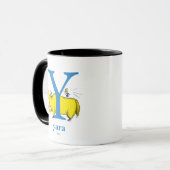 Mug ABC du Dr Seuss : Lettre Y - Bleu | Ajouter Votre  (Devant gauche)