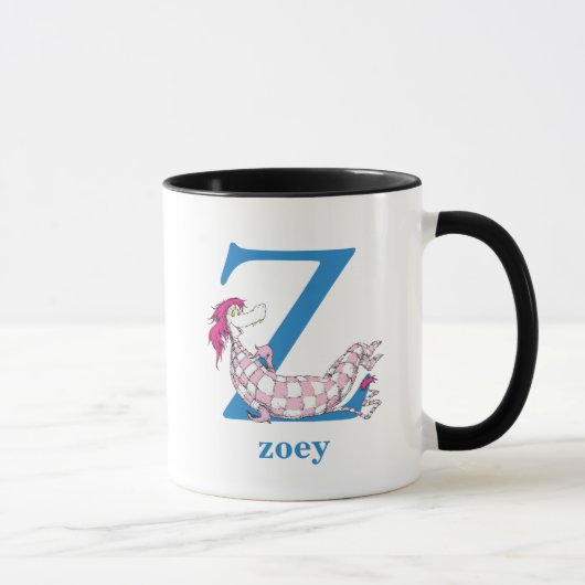 Mug ABC du Dr Seuss : Lettre Z - Bleu | Ajouter Votre  (Droite)