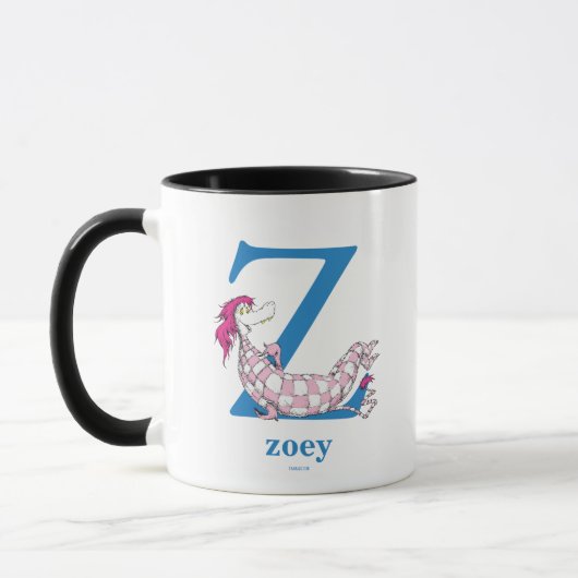 Mug ABC du Dr Seuss : Lettre Z - Bleu | Ajouter Votre (Gauche)