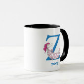 Mug ABC du Dr Seuss : Lettre Z - Bleu | Ajouter Votre (Devant droit)