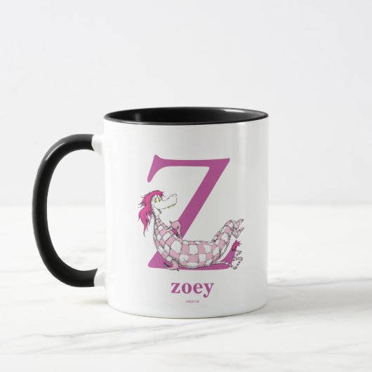 Mug ABC du Dr Seuss : Lettre Z - Violet| Ajouter votre (Gauche)