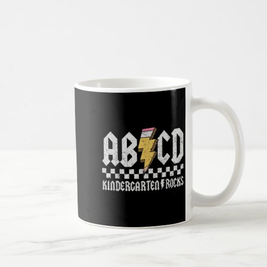 Mug Abcd Kindergarten Rocks Pencil Lightning Enseignan (Droite)