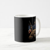 Mug Abe Lincoln chevauchant un ours avec déclaration d (Devant droit)