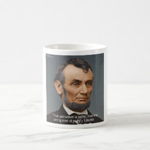 Mug Abe Lincoln & Citation Patriotique