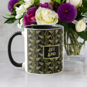 Mug Abee Genre Elegant Or et Black Bee Motif