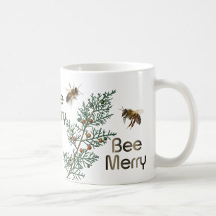 Mug Abee Joyeux Noël À feuillage persistant apiculteur