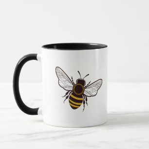 Mug Abeille à miel de dessin animé volant
