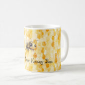 Mug Abeille à miel jaune doré (Devant droit)
