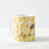 Mug Abeille à miel jaune doré (Devant gauche)