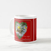 Mug Abeille à miel sur l'aster de la Saint-Valentin (Devant gauche)