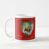 Mug Abeille à miel sur l'aster de la Saint-Valentin (Gauche)
