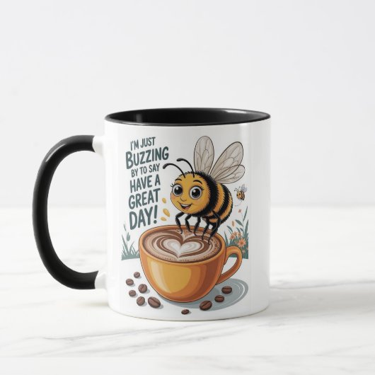 Mug Abeille avec café (Gauche)