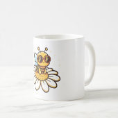 Mug Abeille Cool sur une Marguerite (Devant droit)