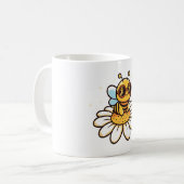 Mug Abeille Cool sur une Marguerite (Devant gauche)