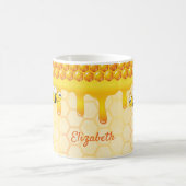 Mug Abeille d'abeille dorée nom de goutte de miel moti (Centre)