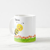 Mug Abeille dans Tulip Garden (Devant gauche)