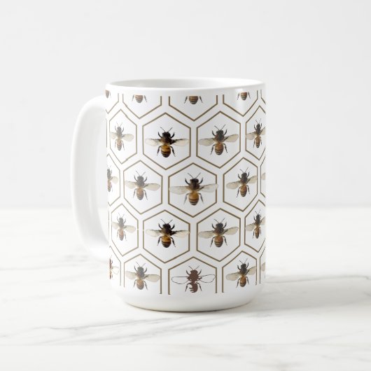 Mug Abeille de miel et apiculteur d'abeille de l'Ouest (Devant gauche)